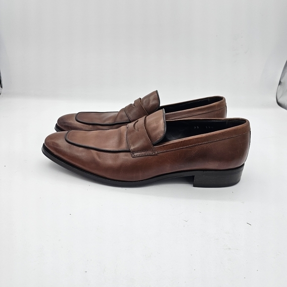 To Boot New York Adam Derrick Portofino Mens Brown Leather Penny Loafer Sz 11.5 - Picture 7 of 14